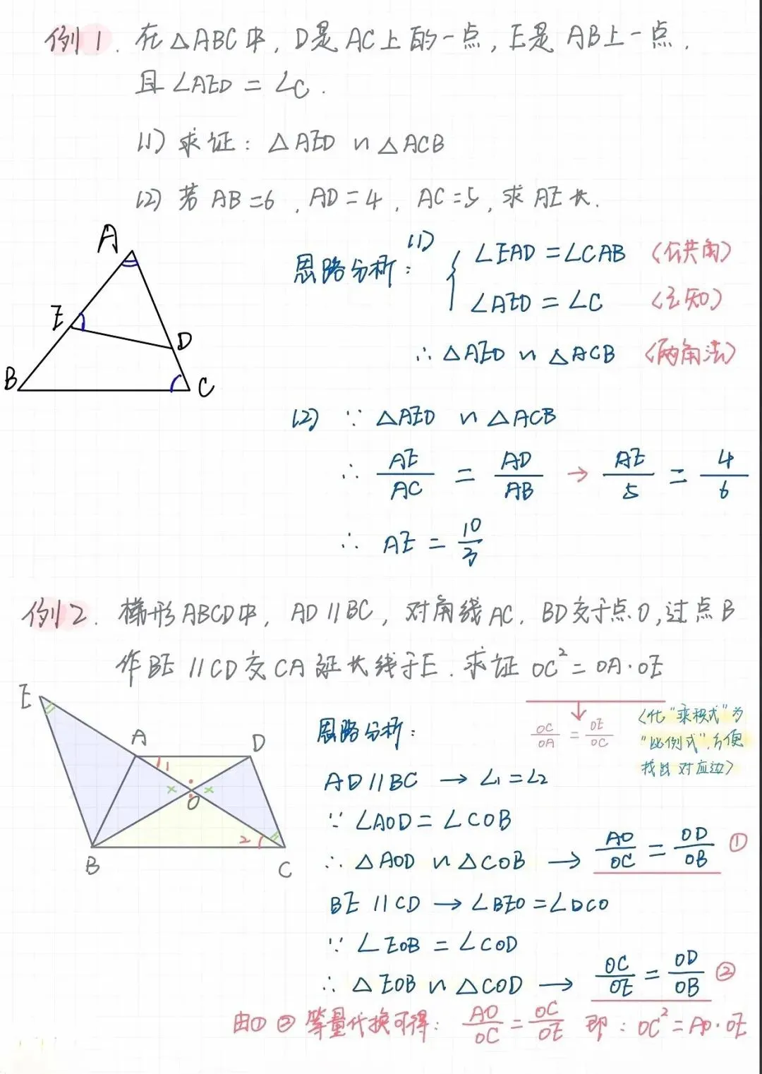 【文博 收藏】中考数学必考相似五种模型,赶紧记下来,考试用得上! 第5张 【文博 收藏】中考数学必考相似五种模型,赶紧记下来,考试用得上! 第5张