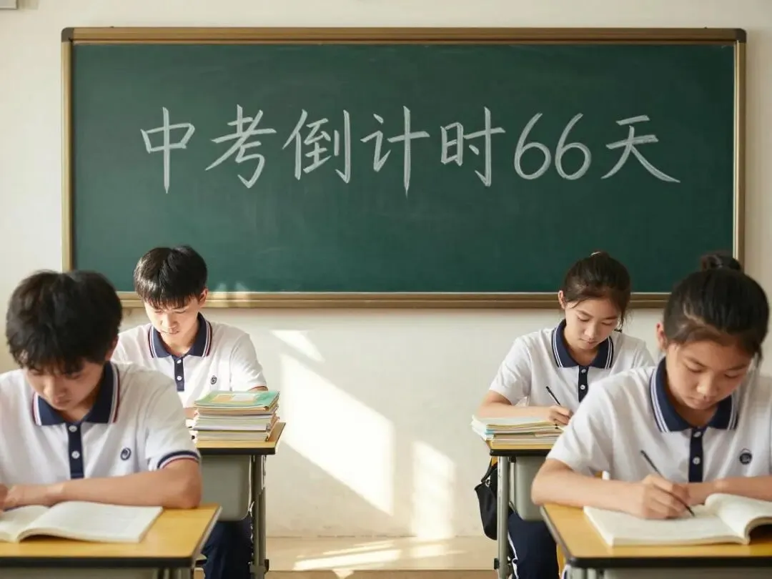 还有66天中考,明天一模考试 第1张