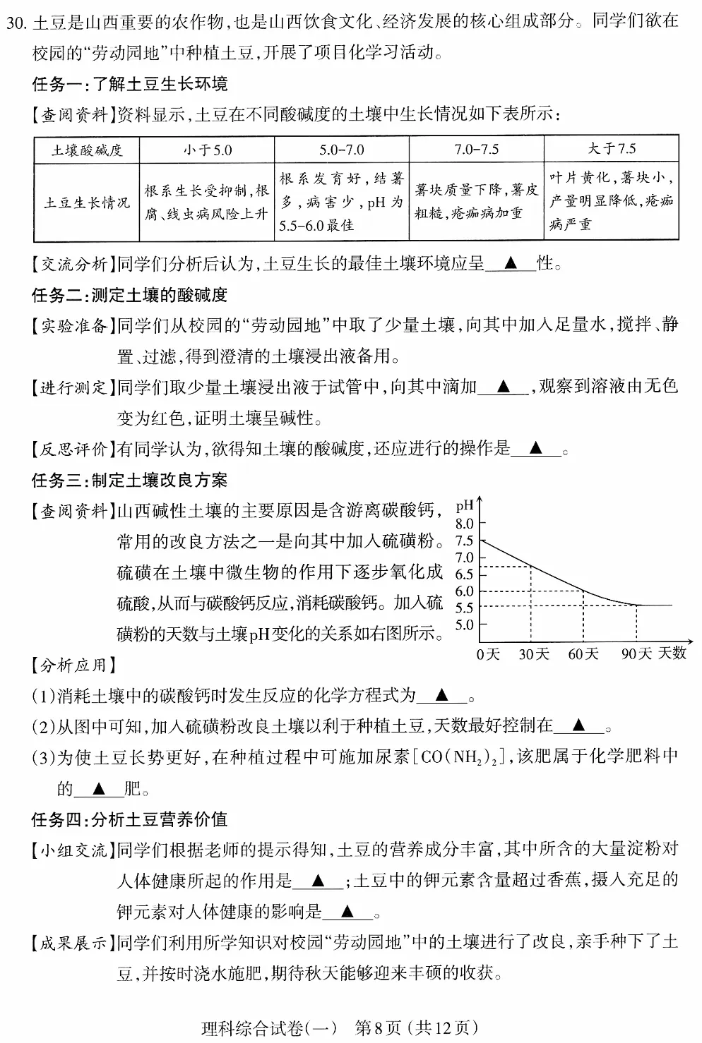 2026年山西中考太原市一模【理综】 第11张