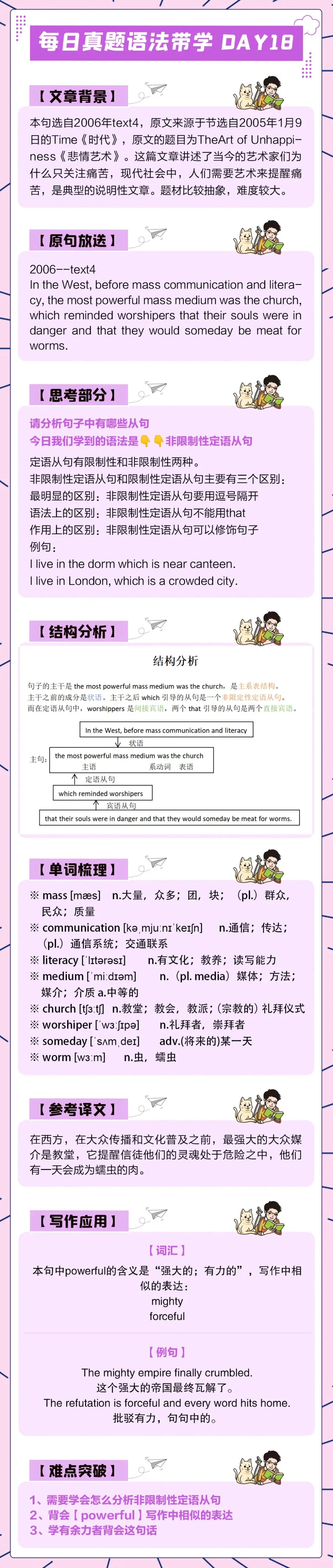 晓艳考研真题语法带学DAY18!唯有拼搏,方得辉煌. 第3张
