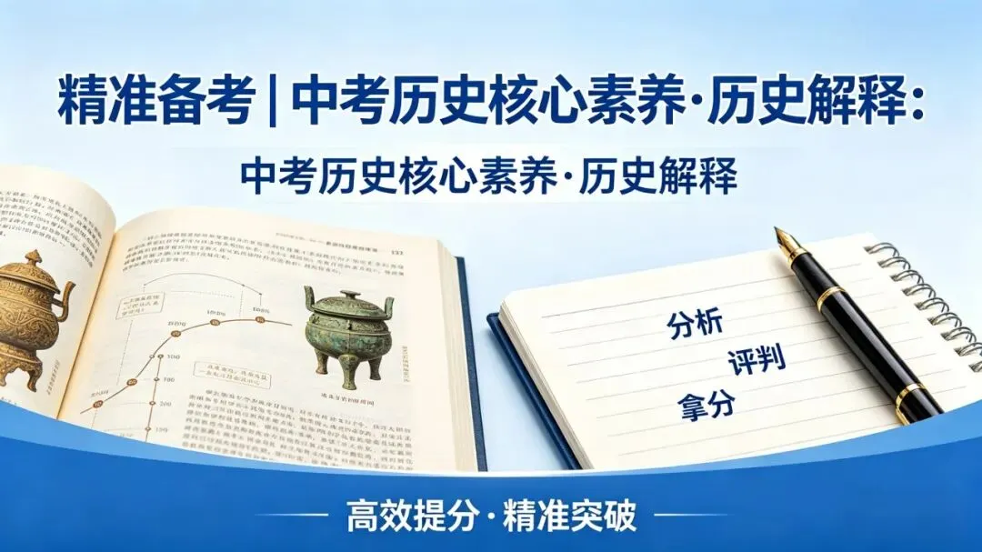 精准备考|中考历史核心素养·历史解释:会分析、会评判、会拿分 第1张