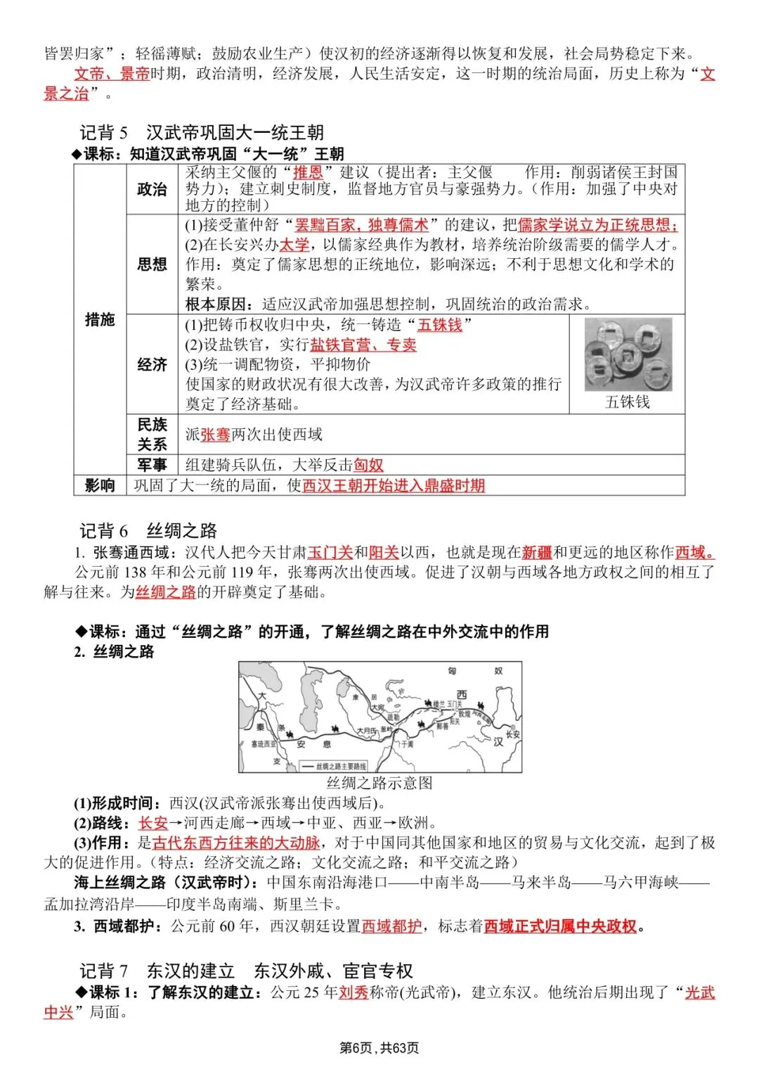 中考历史|全六册超全提纲|背完直接冲满分 第6张