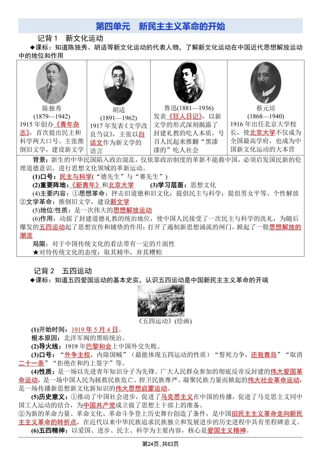 中考历史|全六册超全提纲|背完直接冲满分 第24张