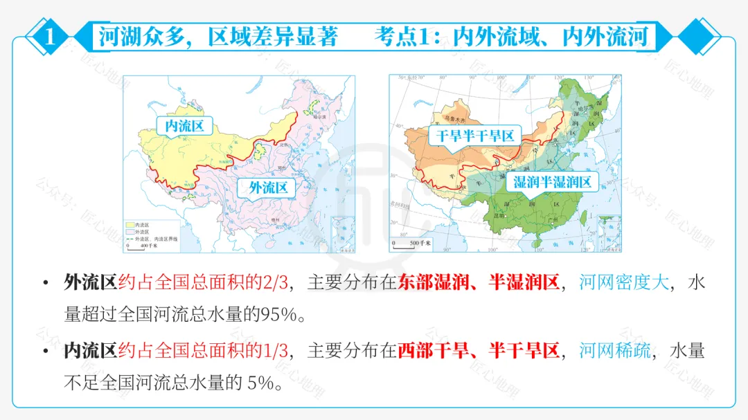 新教材 | 中考一轮复习·中国的河流与湖泊(课件+导学单+练习题) 第34张
