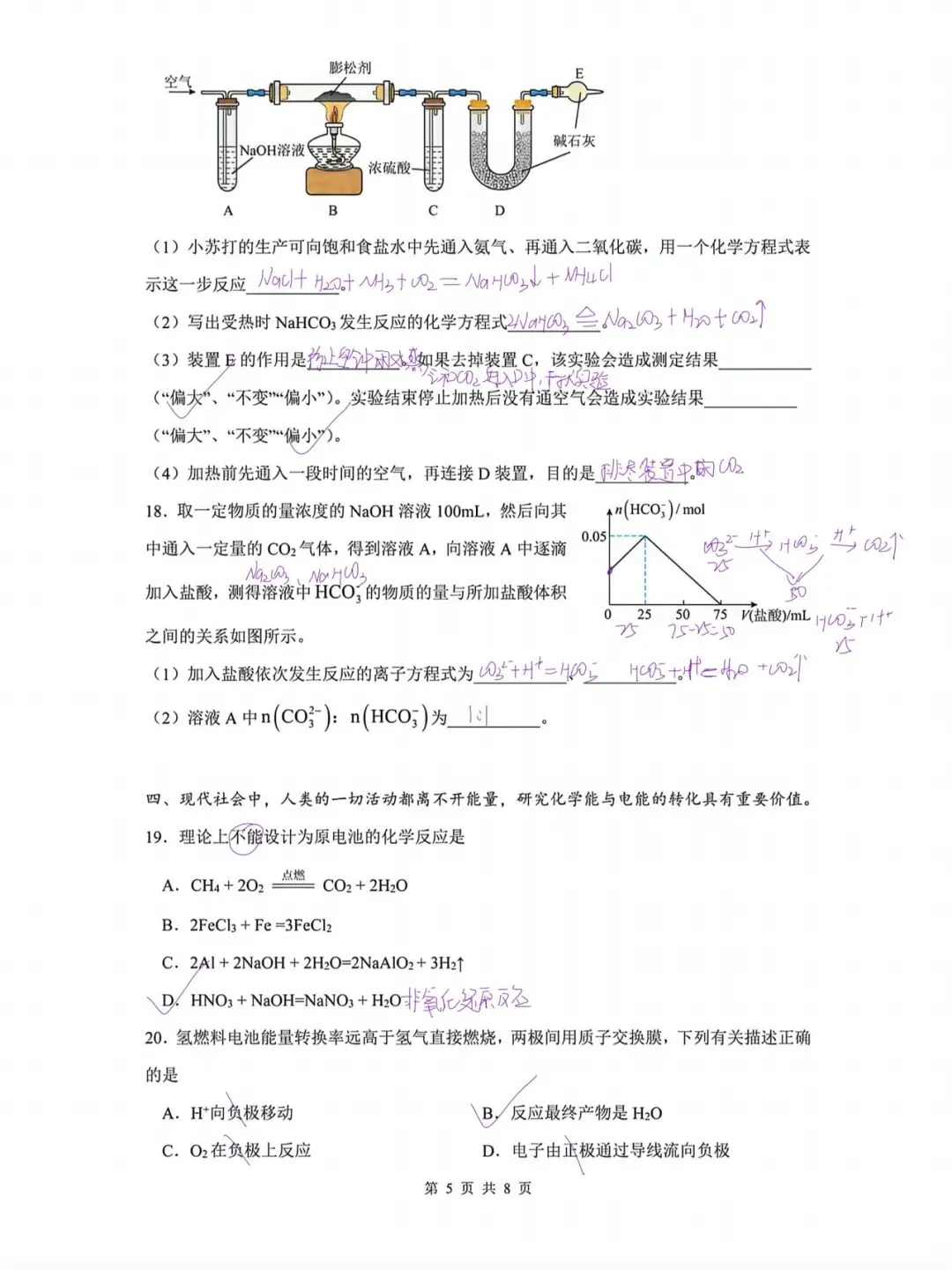 2025上中学高一下学期期中化学试卷 第13张