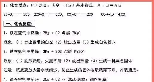 中考化学五大反应+十大误区 第10张
