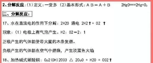 中考化学五大反应+十大误区 第12张
