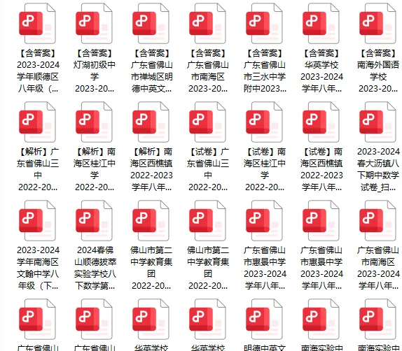 最全!佛山各年级期中真题分享!附领取方式→ 第4张