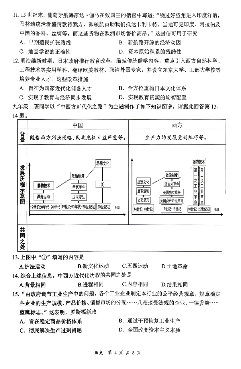 【大同市】2026年中考一模全科试题及答案! 第66张