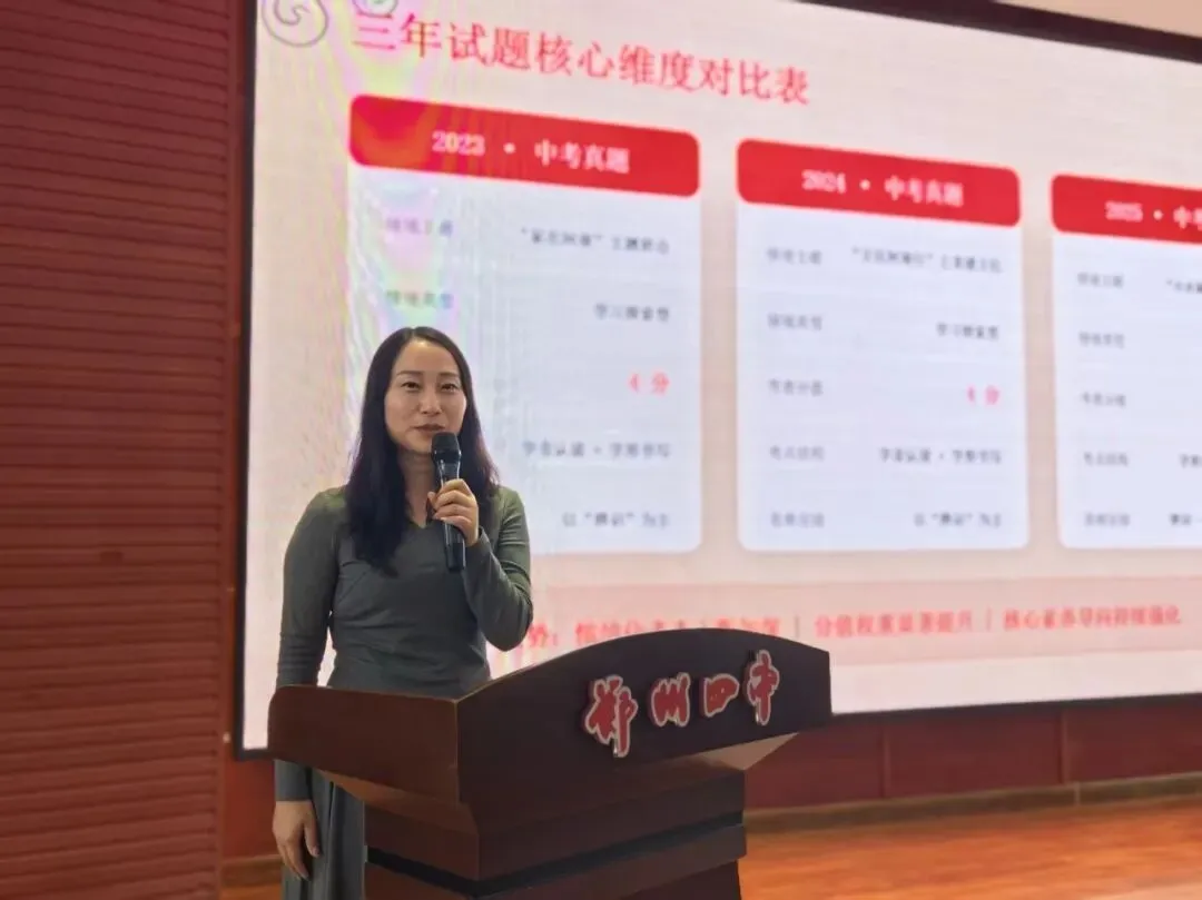 聚焦情境·深研真题·赋能教学 ——郑州市二七区京广实验中学第38届课堂教学学术月之情境化中招研究报告会纪实 第13张