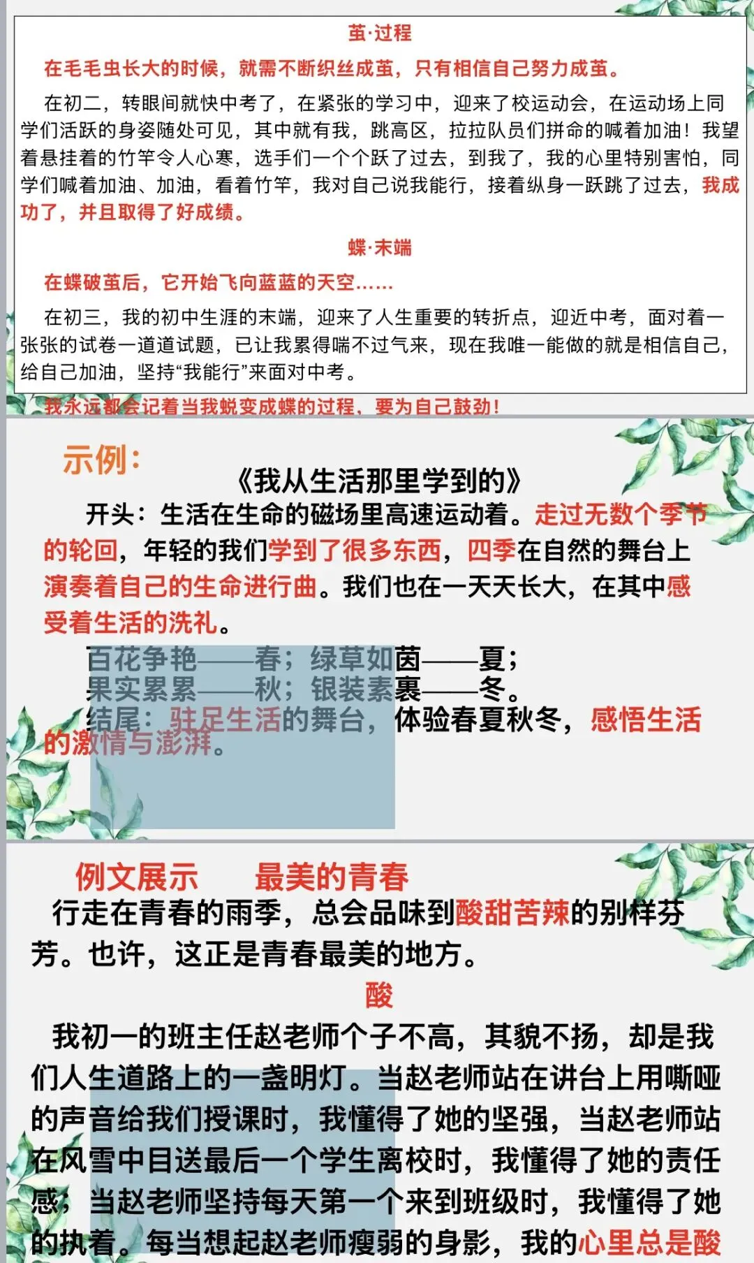 课件|2026年中考语文作文《掌握拟小标题写作文的方法》 第6张