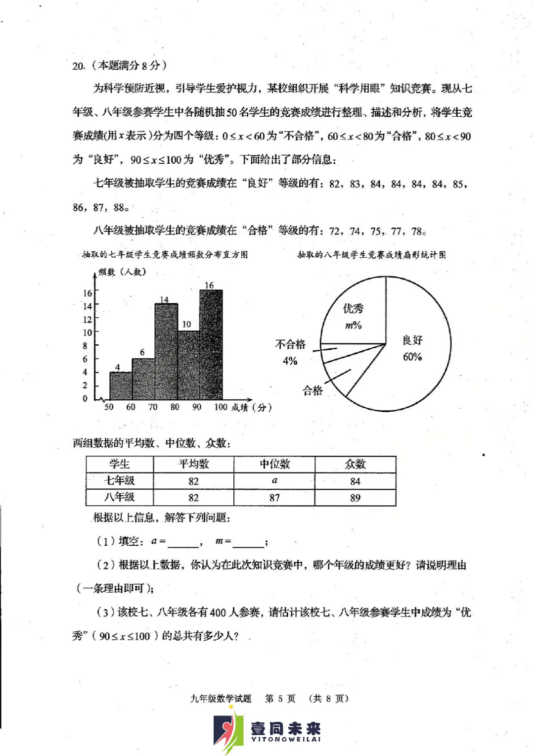 【中考一模】崂山【数学】2026年青岛中考一模真题! 第8张