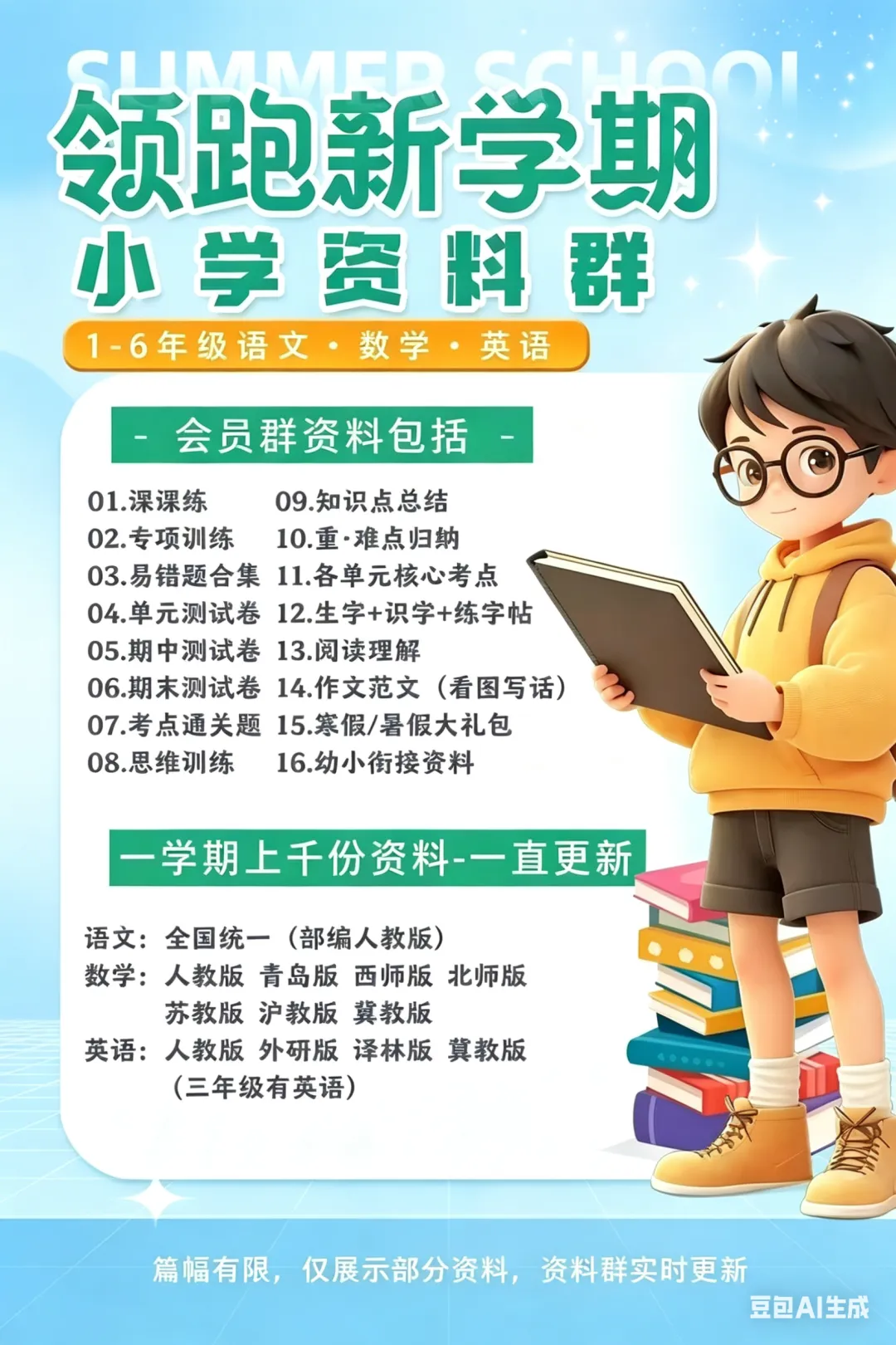 小学3~6年级英语期中试卷 第2张