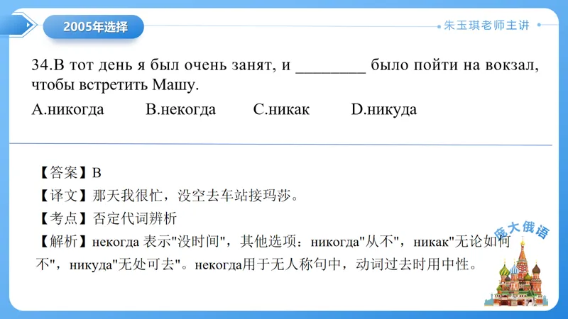 真题课件系列2005(1)年语法选择题解析 第4张