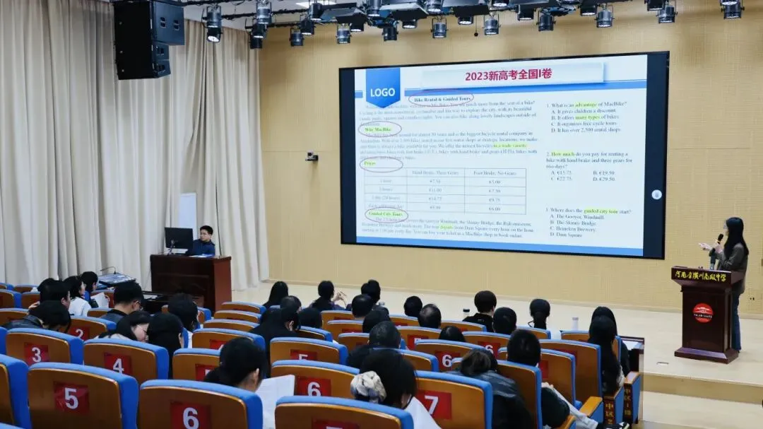 深研高考真题 赋能精准备考——潢川高中英语组举行说高考题展示活动 第14张