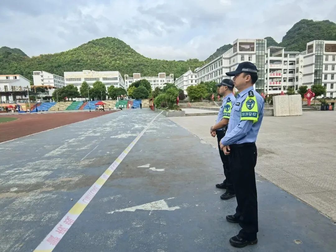 逐梦中考路,守护平安行|黄果树公安全力护航2026年中考体育考试 第12张