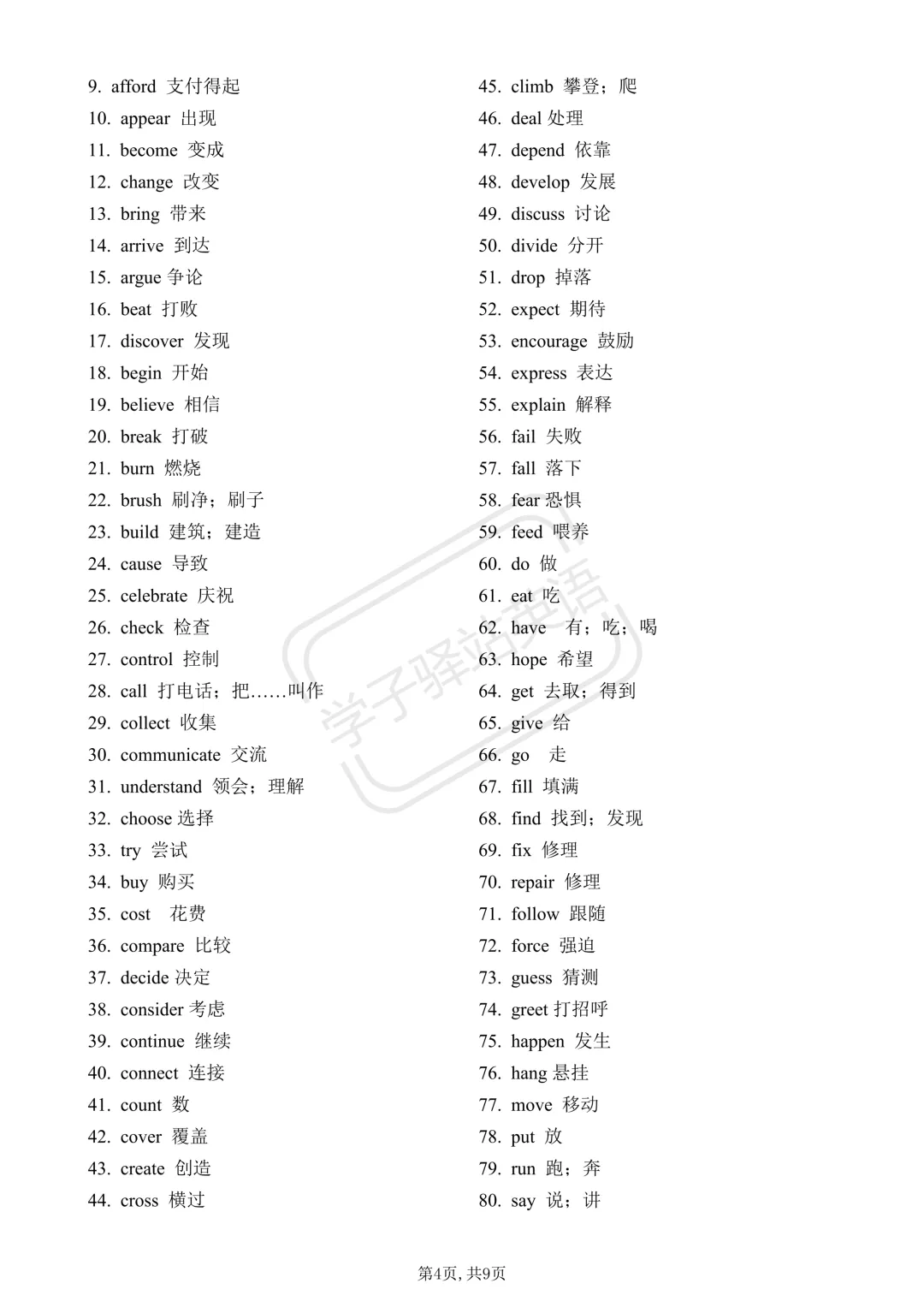 2026中考英语高频词(610个)背诵版+中英默写版 第4张