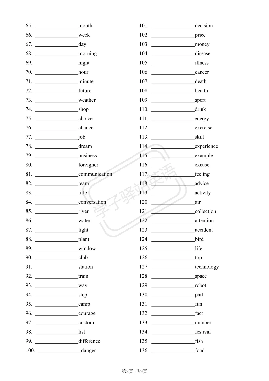 2026中考英语高频词(610个)背诵版+中英默写版 第9张