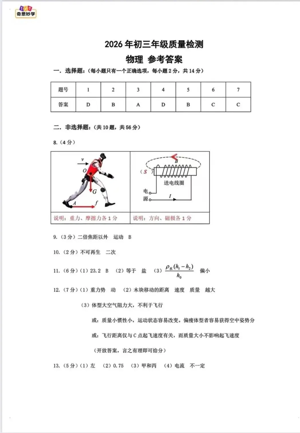 2026年4月深圳34校初三二模全科真题+答案免费领取! 第11张