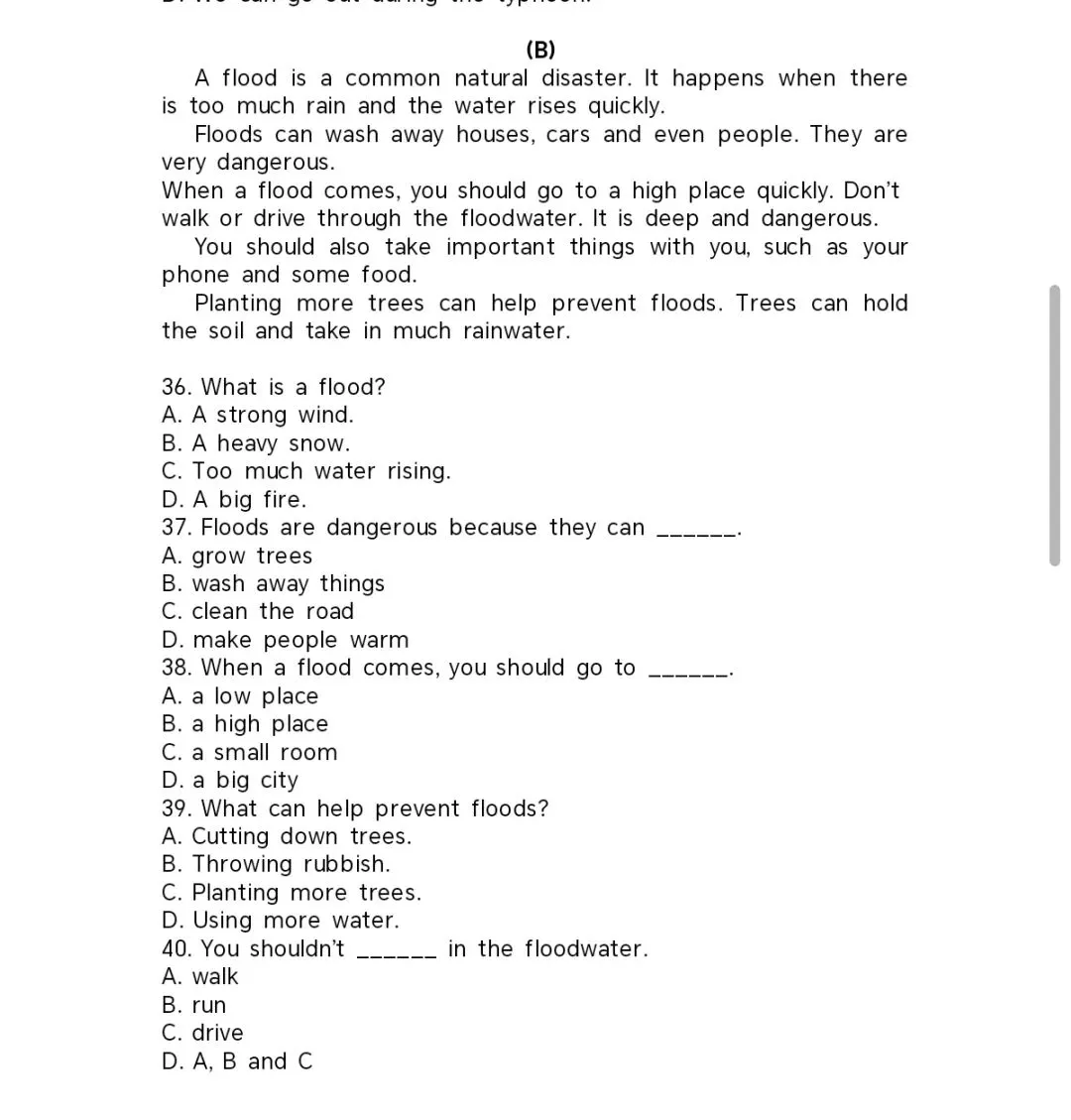 新仁爱英语八下期中试卷及答案 第1张