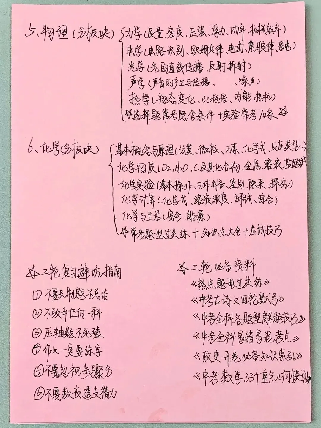 难怪火箭班考的好中考二轮复习竟这样规划 第3张