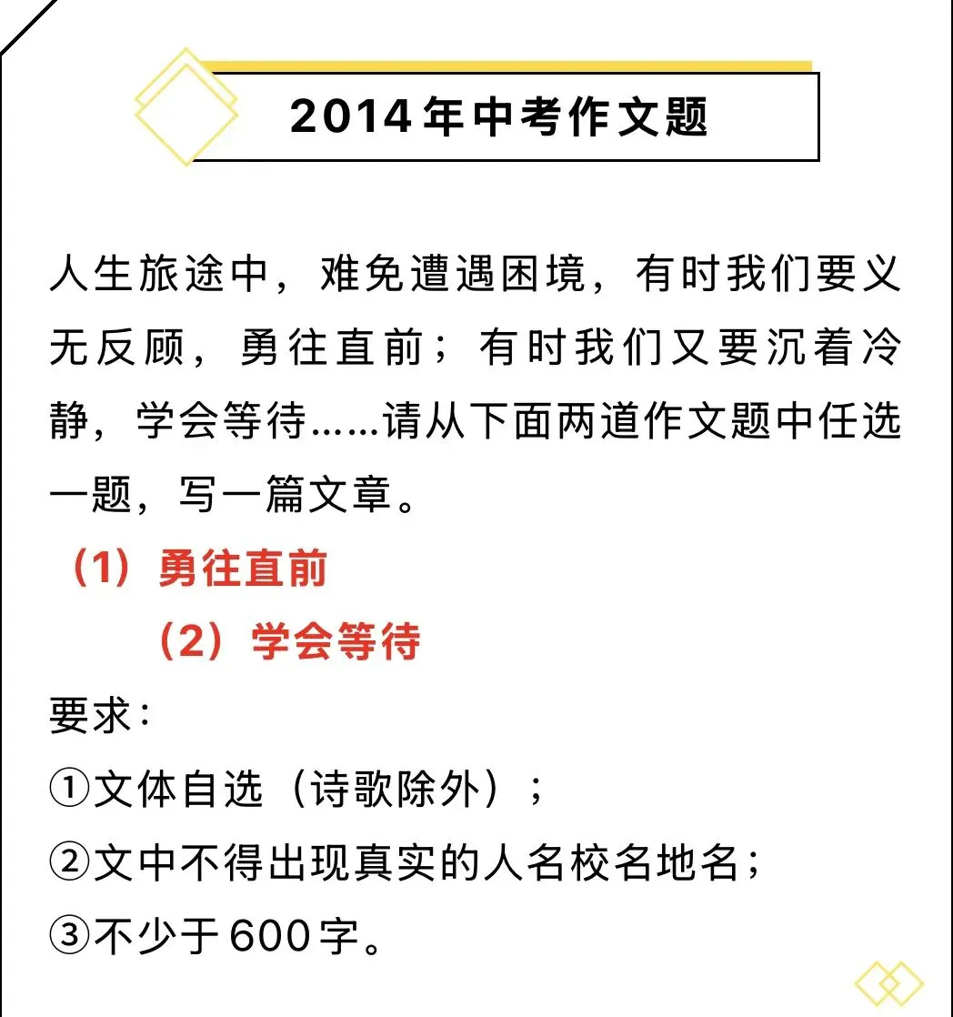 江西近10年中考语文作文 第11张