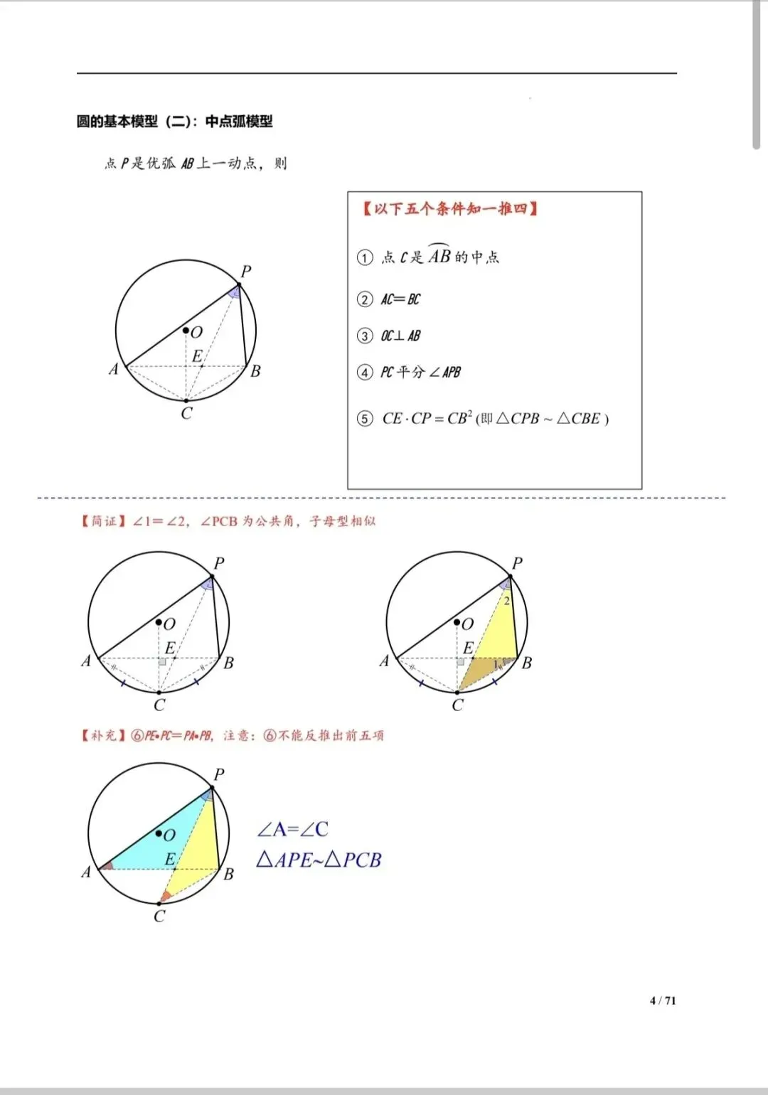 中考总复习——圆常考模型汇总 第5张