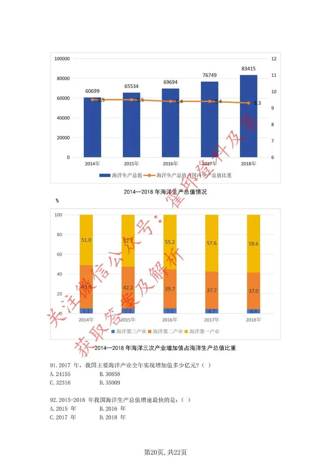 历年真题:2020年安徽省三支一扶考试《职业能力测试》真题 第21张