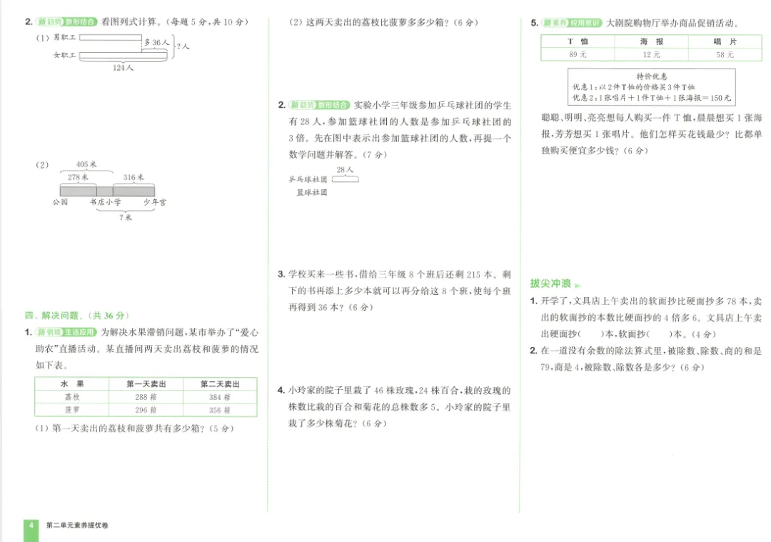 26春数学苏教版《拔尖大试卷》123456年级下册(高清无水印) 第5张