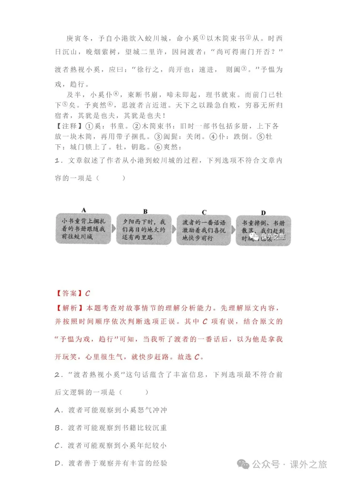 中考语文专项训练 专题15.文言文课外及课内外对比阅读丨可下载 第49张