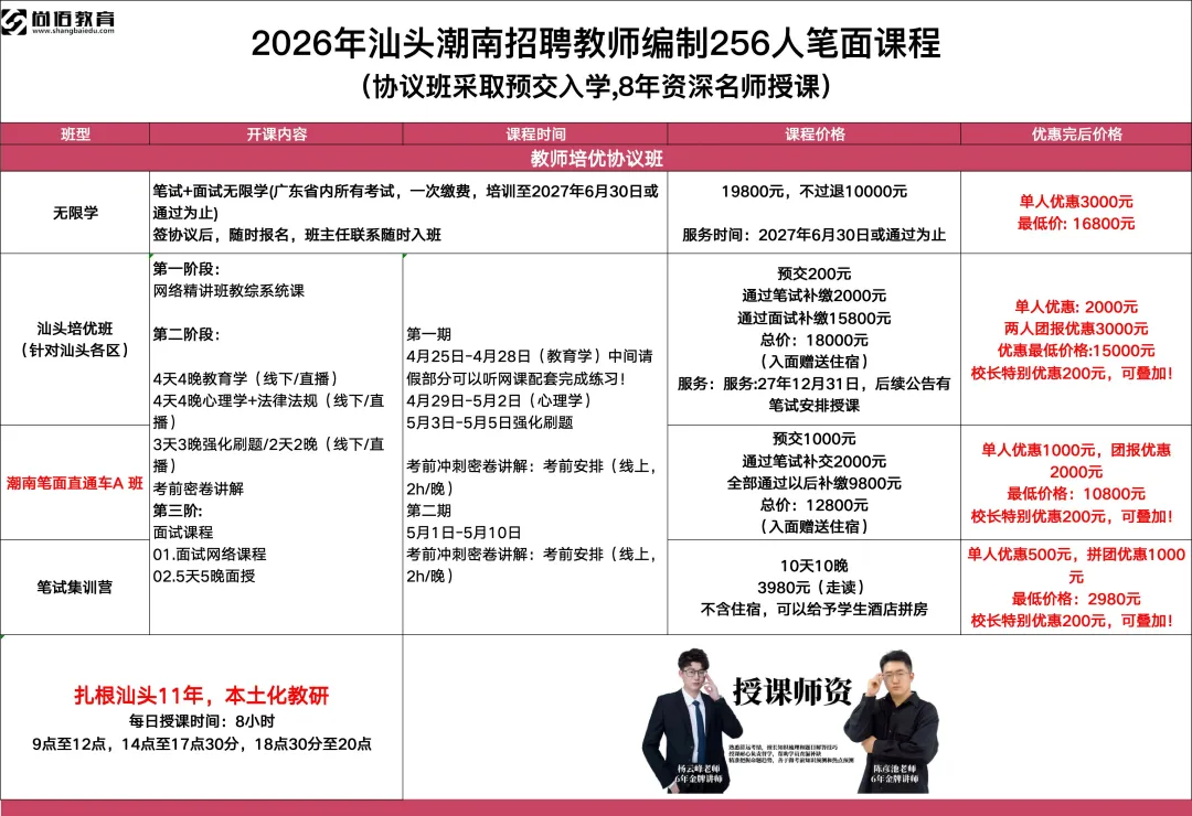 【真题免费送!】2026年汕头潮南教师招聘256人岗位分析及笔面考情回顾 第18张