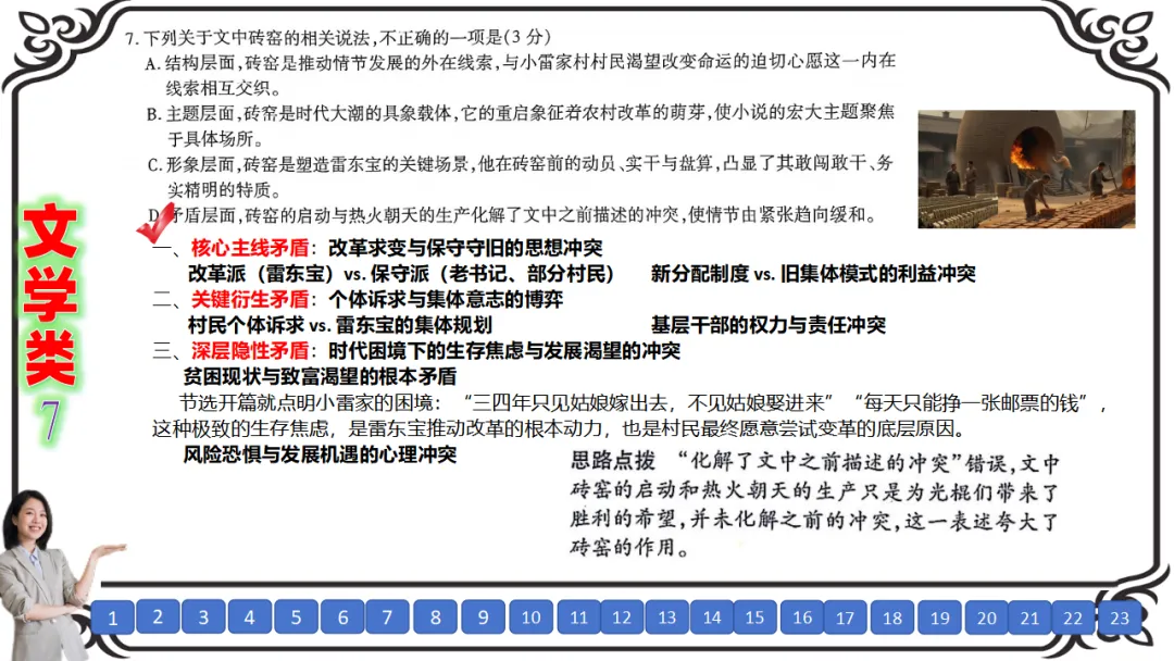 【二份好题】高中语文试题快题(试卷+答题卡+讲评课件+答案解析) 第25张