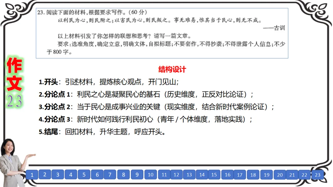 【二份好题】高中语文试题快题(试卷+答题卡+讲评课件+答案解析) 第42张