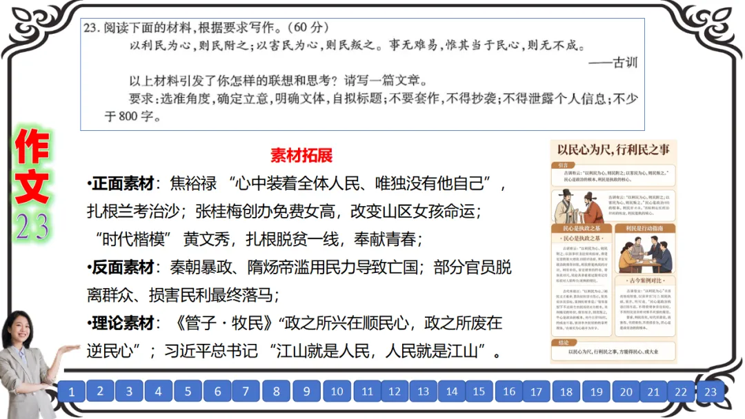 【二份好题】高中语文试题快题(试卷+答题卡+讲评课件+答案解析) 第43张