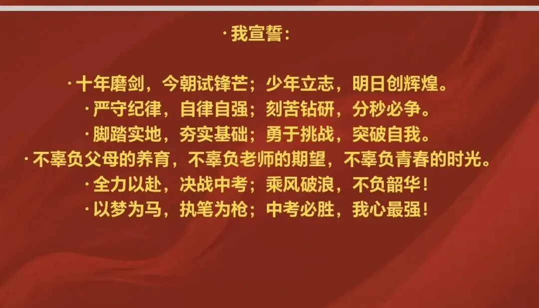 厉兵秣马战中考 青春逐梦正当时——平顶山一中初中部(市32中)举行誓师动员大会 第7张