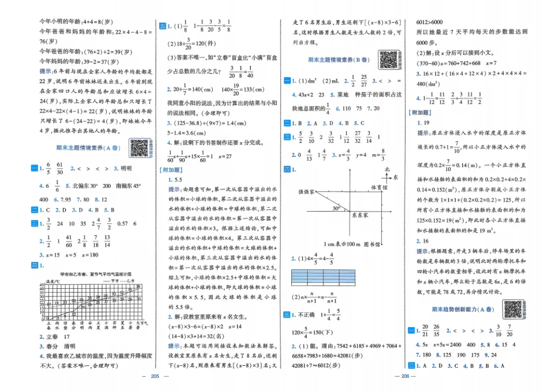 26五年级下册数学《学霸提优大试卷》含答案|电子版可打印 第76张