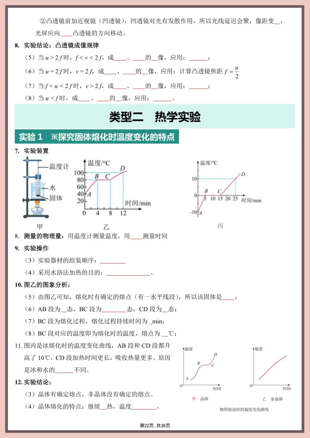 中考物理实验|直接背!4大模块+高频考点+易错坑点 第22张