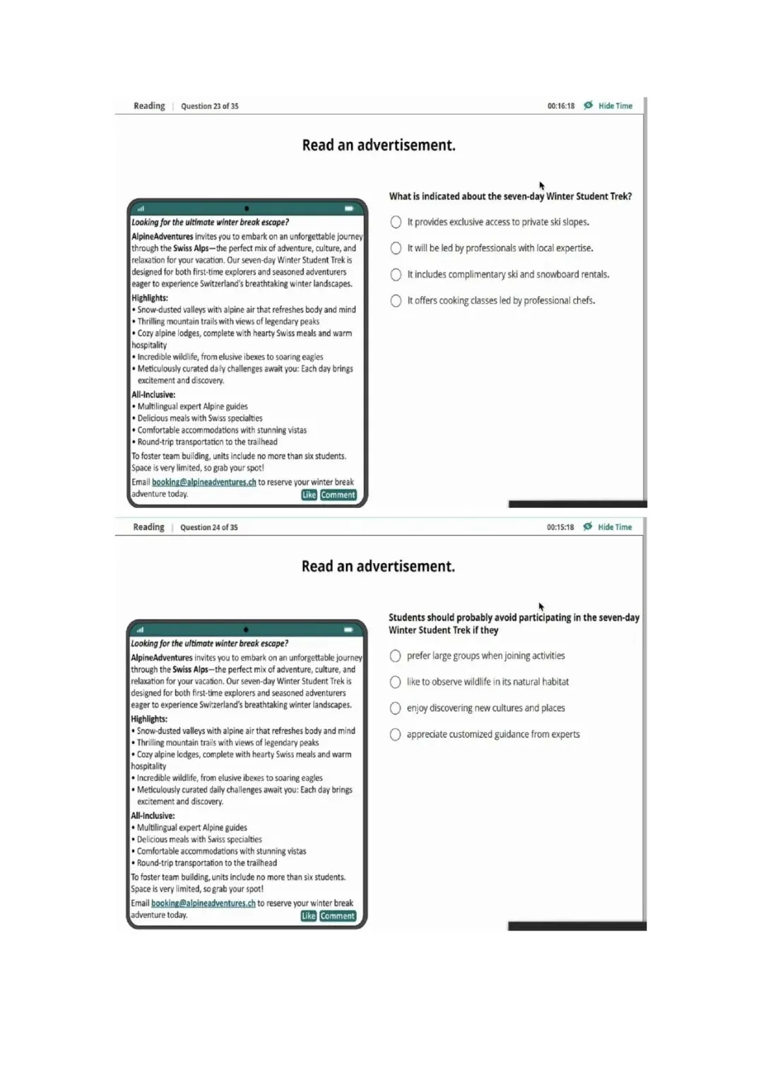 新托福第039套20260330真题(图片版) 第3张