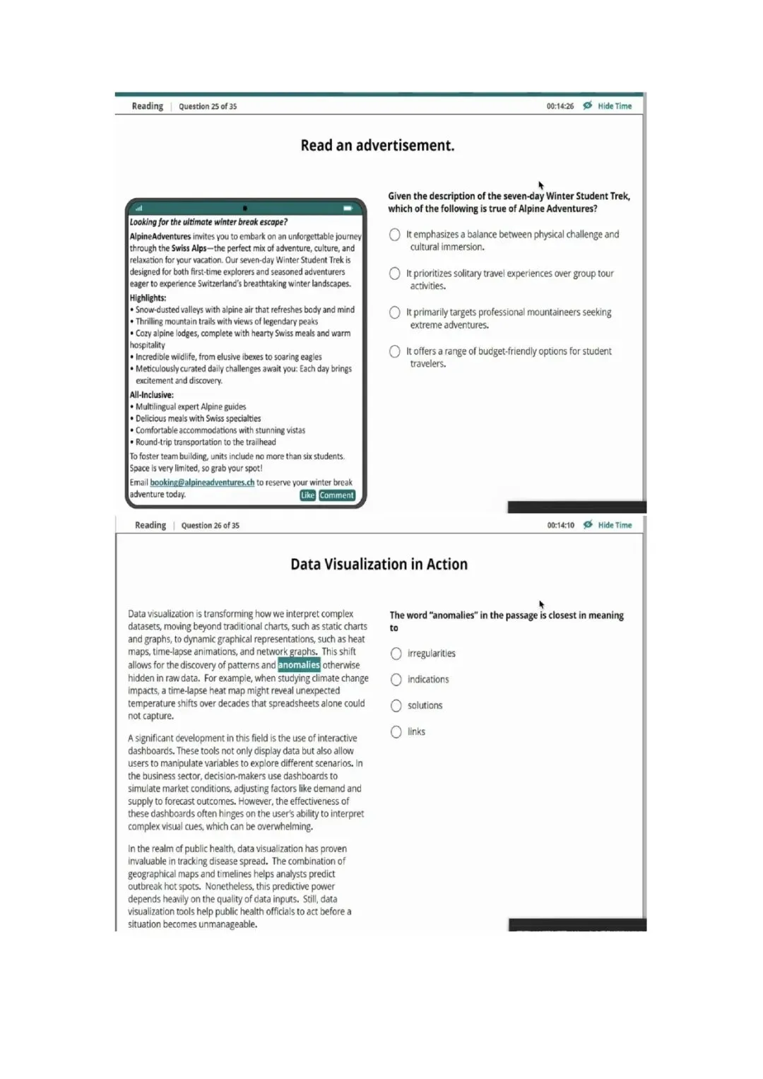 新托福第039套20260330真题(图片版) 第4张