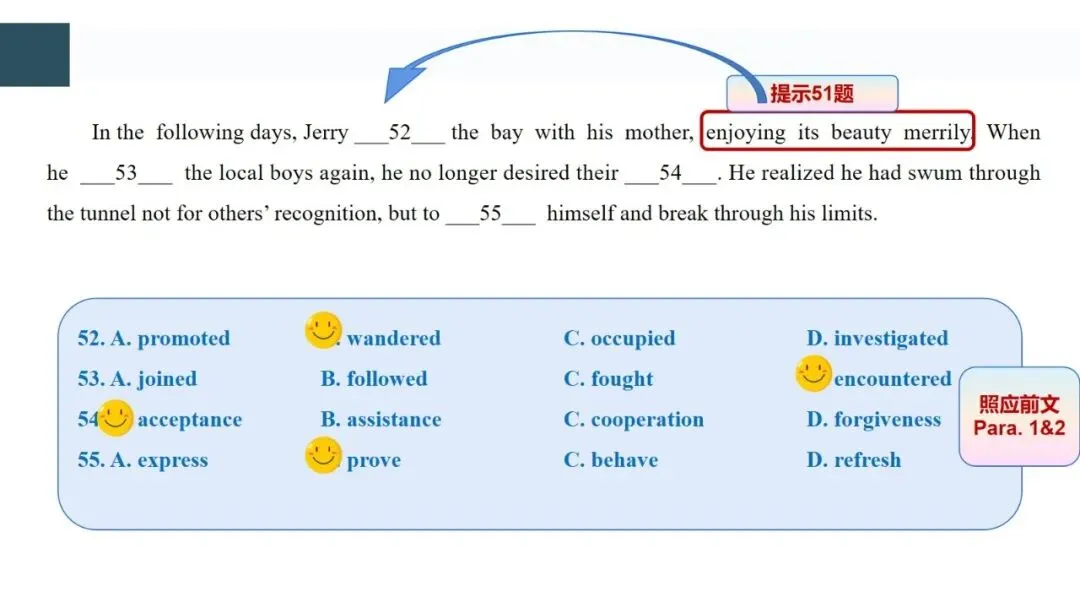 试卷分析:基于语篇讲评2026届湖衢丽三地市联考二模客观题 第30张