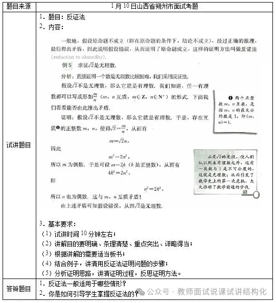 26教资面试!高中数学面试试讲真题+解析+答辩(包括12月面试) 第9张