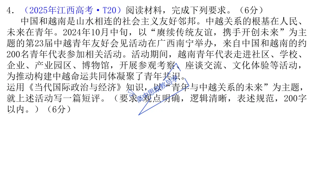 高考政治主观题答题模板与经典高考真题解析可视化--选必一《当代国际政治与经济》部分 第33张