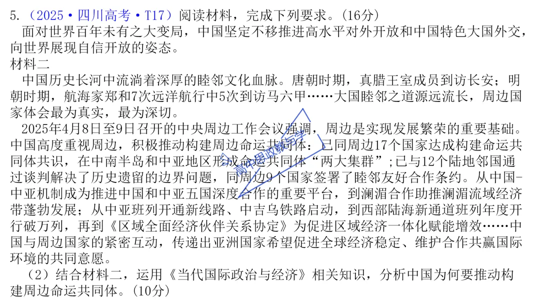 高考政治主观题答题模板与经典高考真题解析可视化--选必一《当代国际政治与经济》部分 第38张