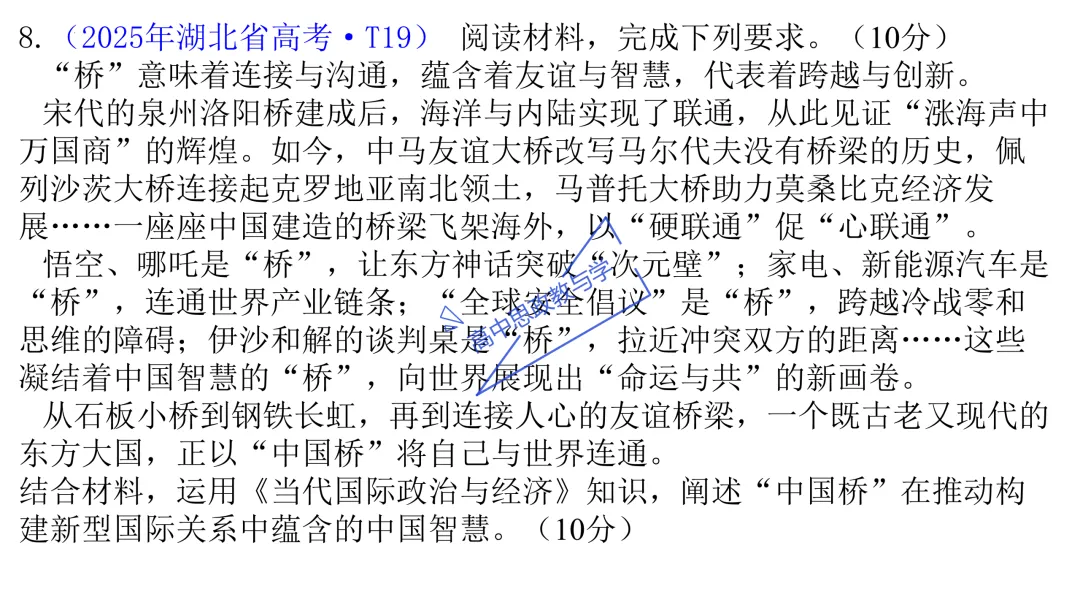 高考政治主观题答题模板与经典高考真题解析可视化--选必一《当代国际政治与经济》部分 第52张