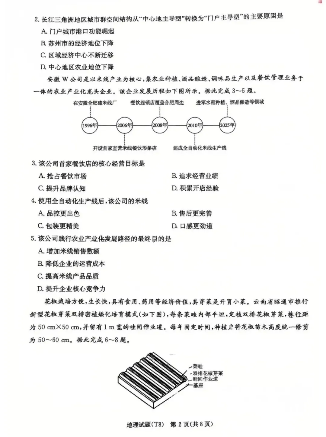 湖南师大附中2026届高三4月高考模拟考试(一)及答案 第2张