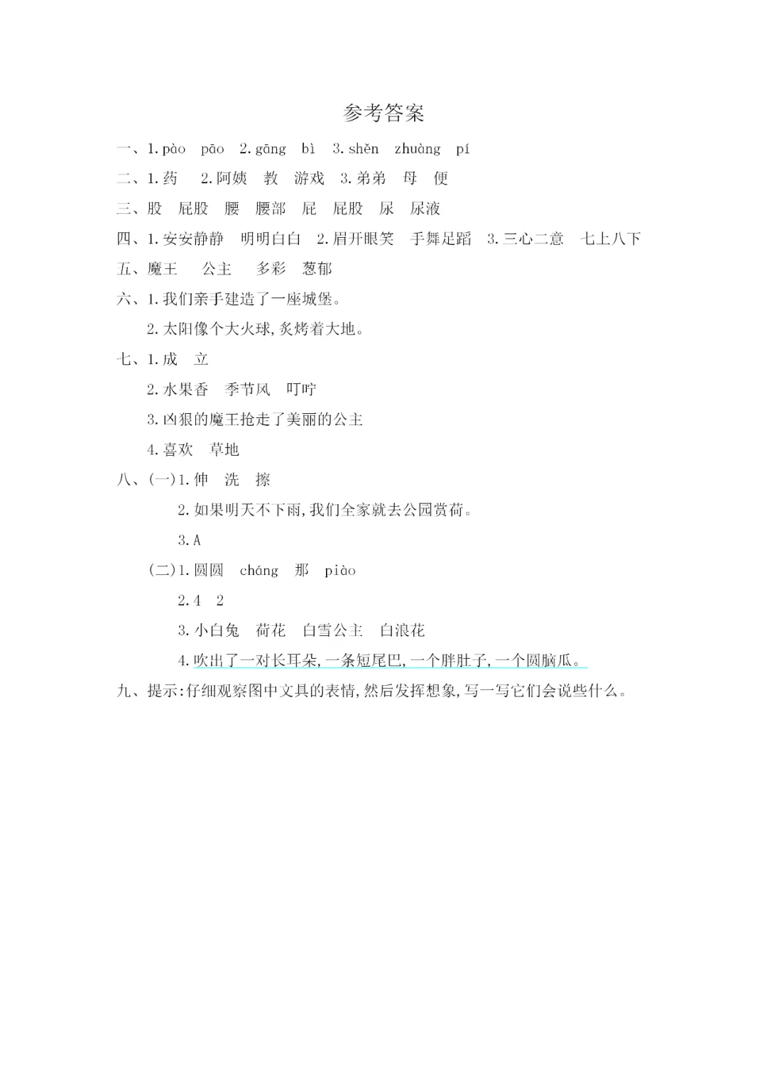 部编版二年级语文下册全册试卷汇总(带答案)期中总复习! 第19张