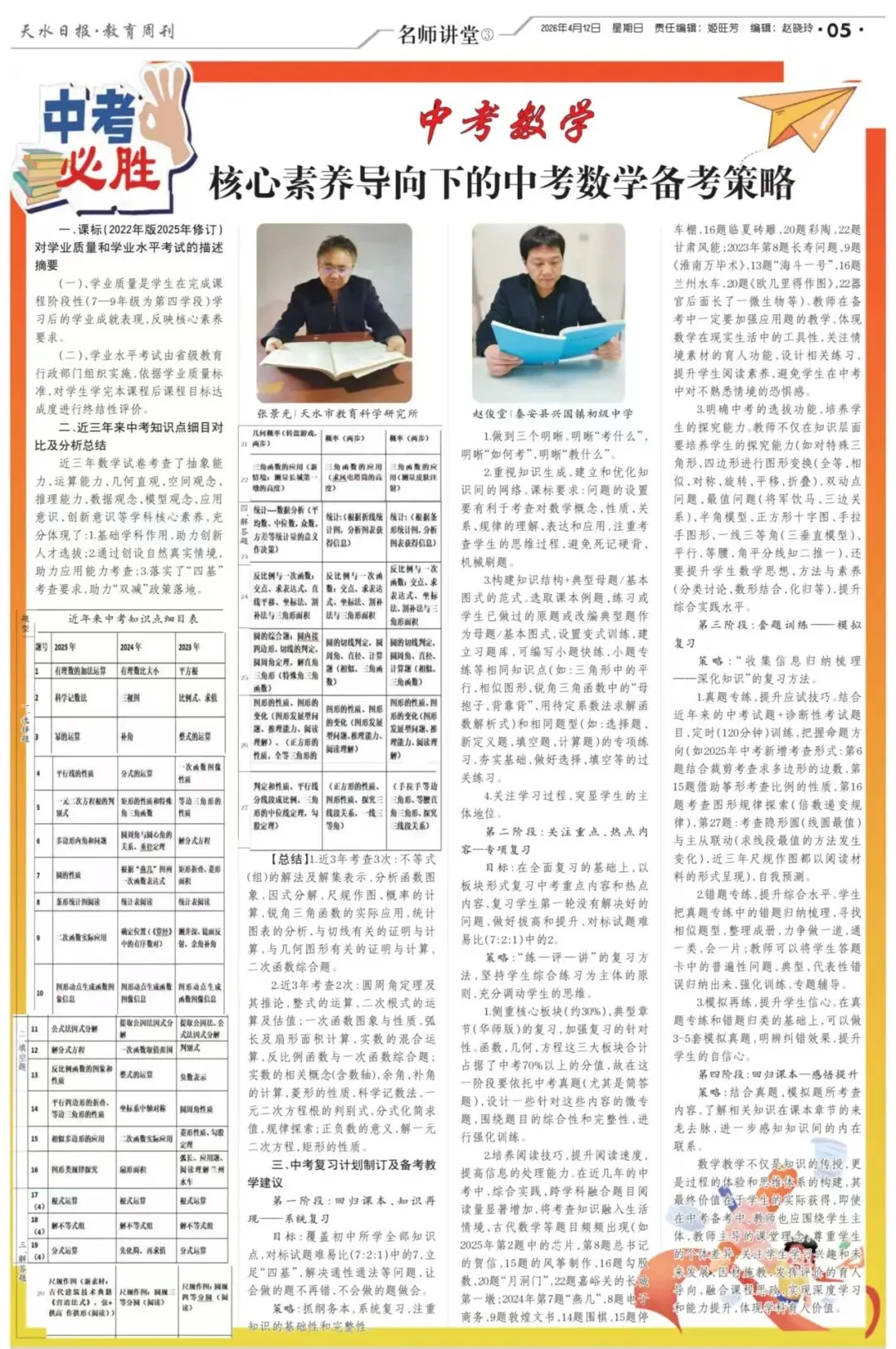 【教研成果】2025年中考备考策略(数学)——核心素养导向下的数学备考策略 第2张