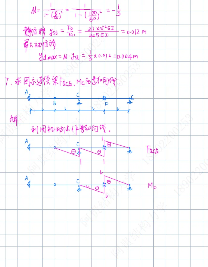 北京工业大学2026年结构力学考研真题及答案 第8张