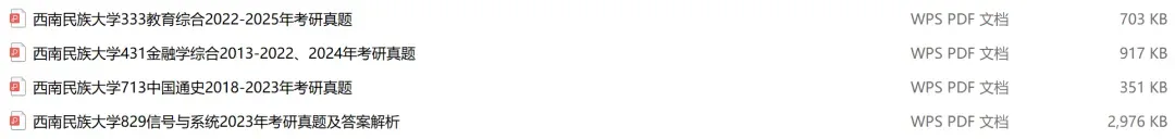 西南民族大学考研专业课历年真题汇总(含2026真题) 第2张