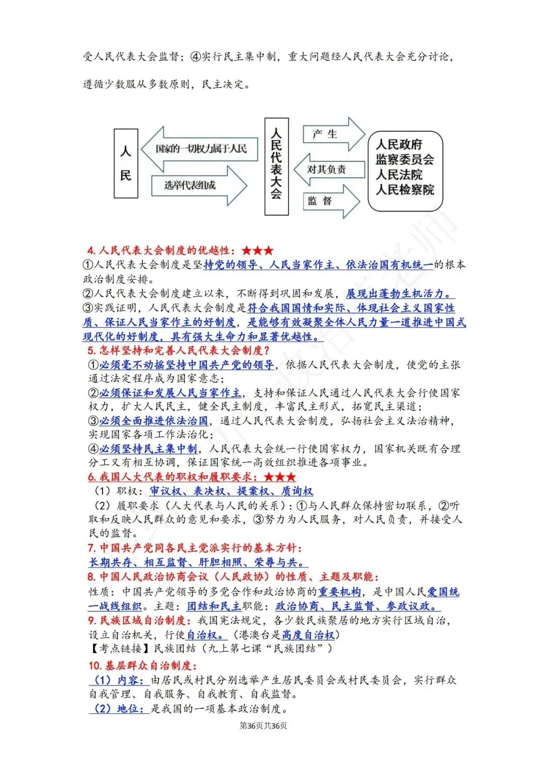 划重点!26中考道法二轮专题核心知识点必背 第3张